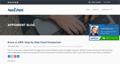 Desktop Screenshot of blogs.apps4rent.com